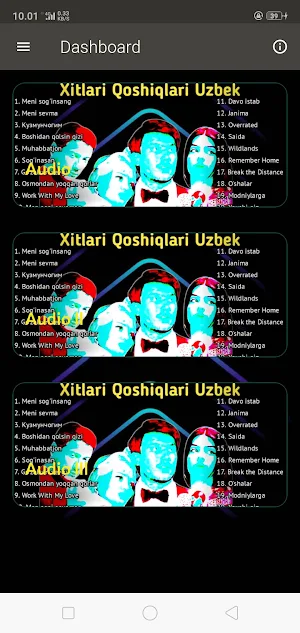 Xitlari Qoshiqlari Uzbek music Screenshot 1
