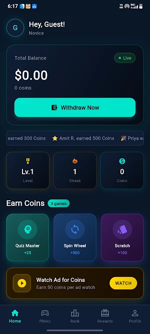 Spin & Earn Rewards Screenshot 0