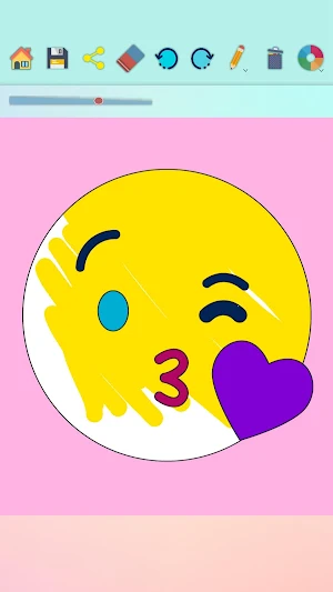 My Emoji Coloring Book Game – Paint Emojis Screenshot 3