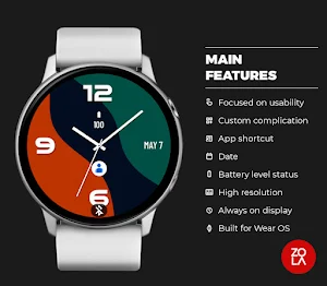 Green Black Red MX Watch Face Screenshot 1