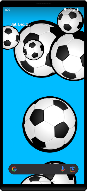 Soccer Balls Live Wallpaper Screenshot 0