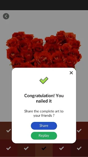 Flower Bouquet Pixel By Number Screenshot 2