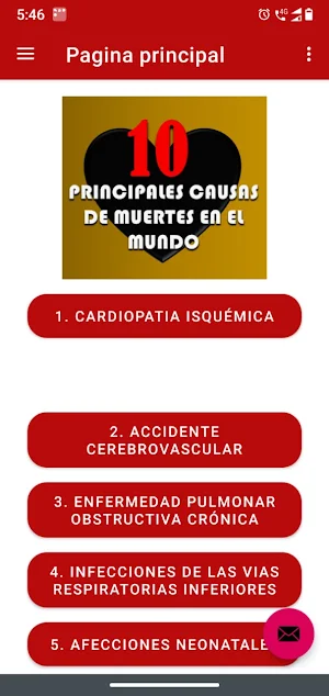 10Causas de Muertes enel Mundo Screenshot 0