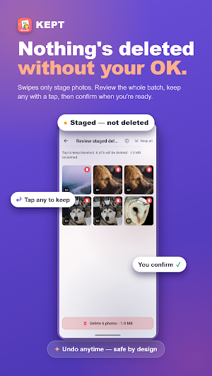 Kept: Photo & Gallery Cleaner Screenshot 3