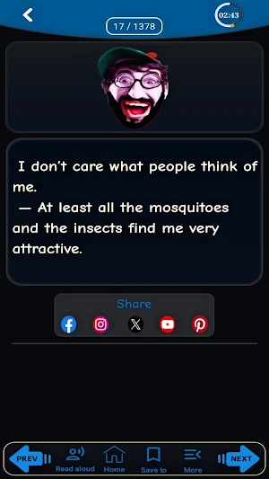 Funny quotes and proverbs app Screenshot 3