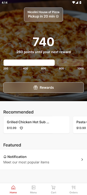 Nicolini House of Pizza Screenshot 0