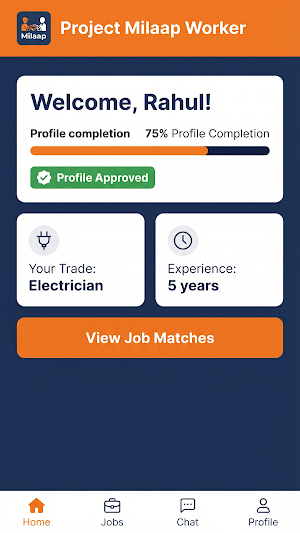 Project Milaap worker Screenshot 0