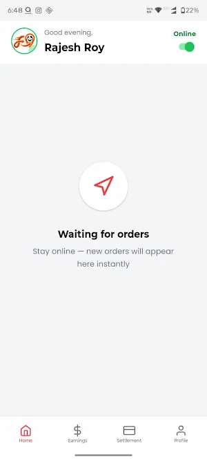 FineDel Delivery Partner Screenshot 3