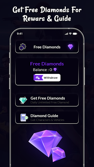 Get Diamonds FFF FF Tools Tips Screenshot 1