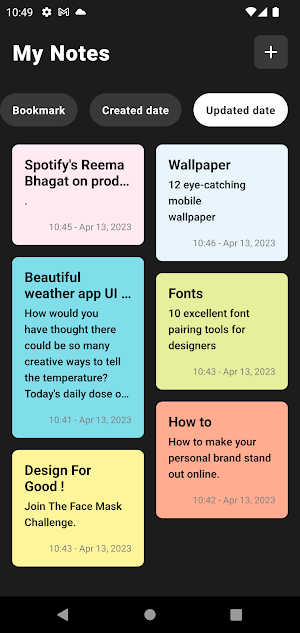 My Notes Screenshot 1