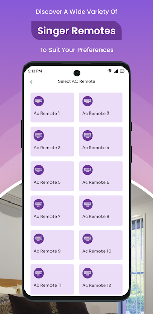 Smart AC Remote for Singer Screenshot 2