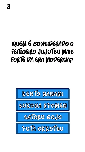 Jujutsu Kaisen Quiz Screenshot 1