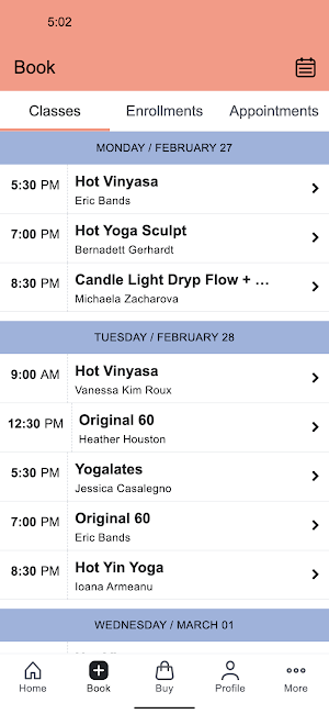 DRYP HOT YOGA Screenshot 1