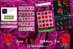 Roses Stickers For WhatsApps Screenshot 0
