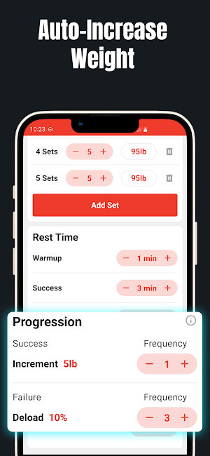 5x5 Workout Weight Lifting log Screenshot 2