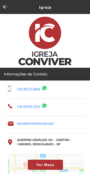 Igreja Conviver Descalvado Screenshot 2