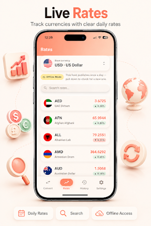 Currency Converter & Exchange Screenshot 2