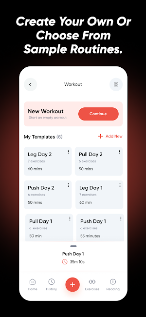 Elevate - Gym Workout Tracker Screenshot 1