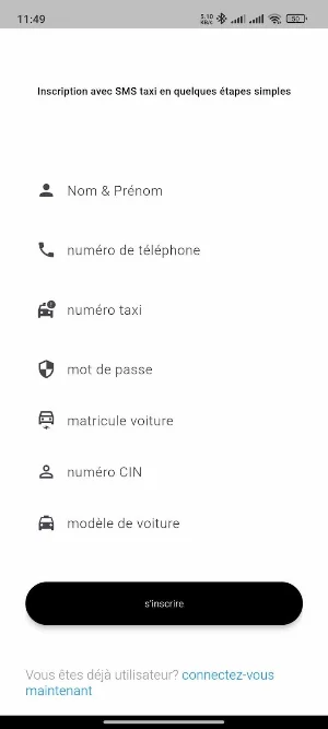 SMS Taxi Driver Screenshot 1