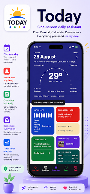 Today – Daily Assistant Screenshot 0