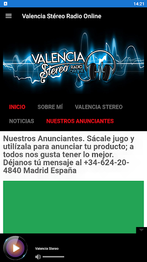 Valencia Stéreo Radio Online Screenshot 2