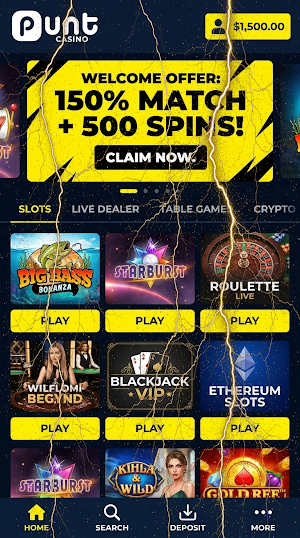 Punt Casino Screenshot 0