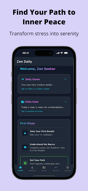 Zen Quotes Koans & Zazen Timer Screenshot 0