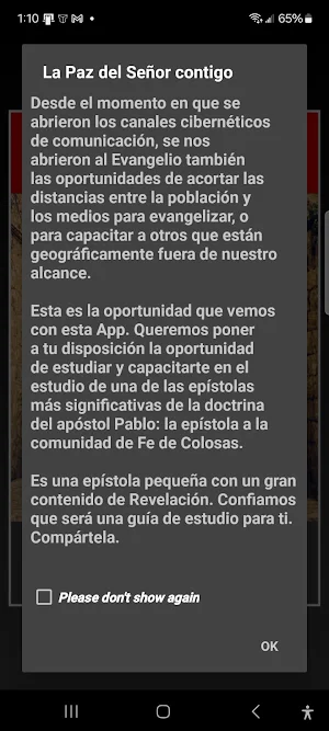 La Epístola a los Colosenses Screenshot 1