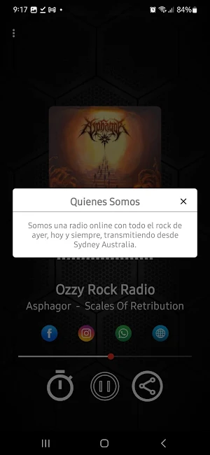Ozzy Rock Radio Screenshot 2