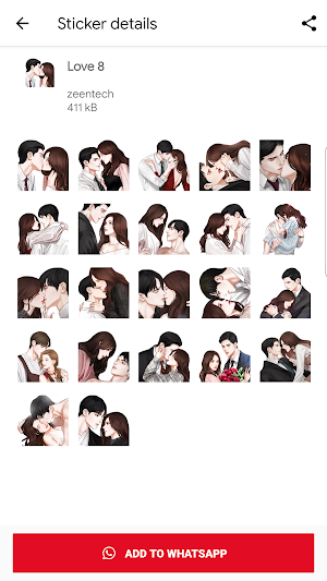 Love stickers WAStickerapps : Love sticker 2021 Screenshot 1