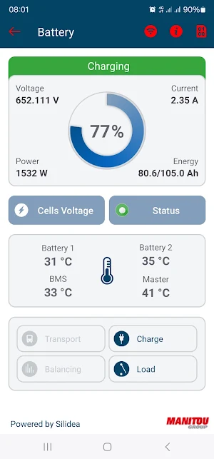 BMS Smart Battery Manitou Screenshot 1