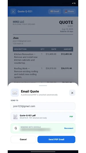BuildPro Management Screenshot 2