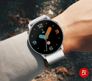 Huge Blue Orange Watch Face Screenshot 2