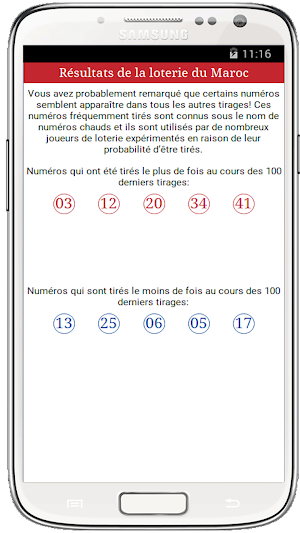 Résultats Loto Maroc Screenshot 2