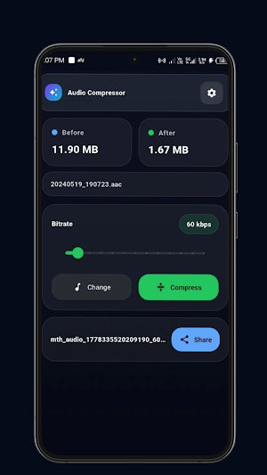 Audio Compressor Offline Screenshot 0
