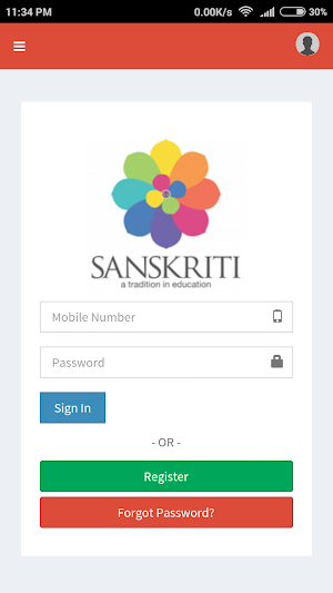 MSanskriti Staff Portal Screenshot 0