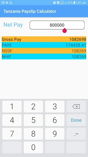 Tanzania Payslip Calculator Screenshot 3