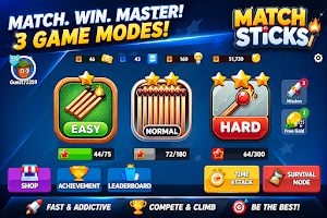 JustOneMatch-Matchstick Puzzle Screenshot 0