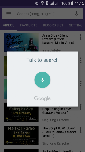Karaoke Lite : Sing & Record Free Screenshot 1