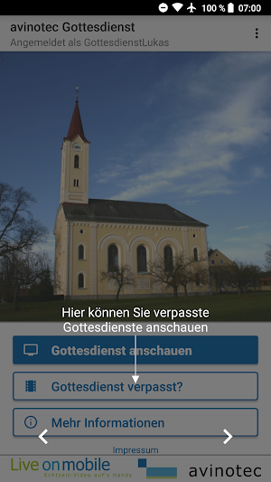 avinotec live church service Screenshot 3