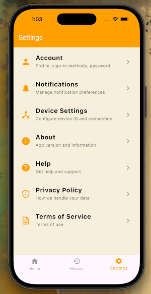 Electricity Tracker App Screenshot 1