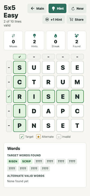 Square Word Scramble Screenshot 3
