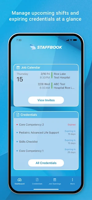 Staffbook Screenshot 1