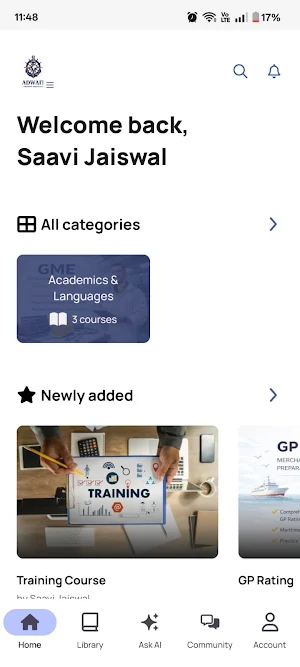 ADWAIT MARITIME INSTITUTE Screenshot 1