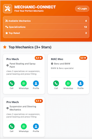 Mechanic Connect Pro Zw Screenshot 0