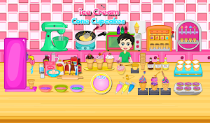 Cooking Ice Cream Cone Cupcake Screenshot 0