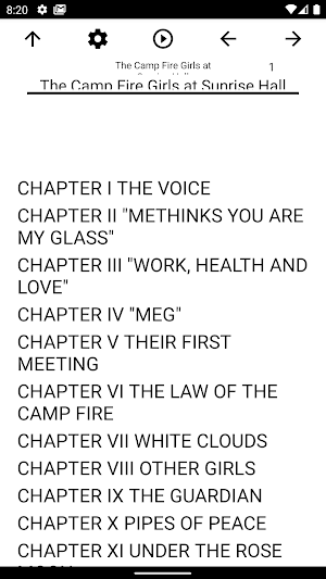 Book, The Camp Fire Girls at S Screenshot 0