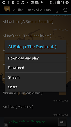 Audio Quran by Ali Al Huthaify Screenshot 2