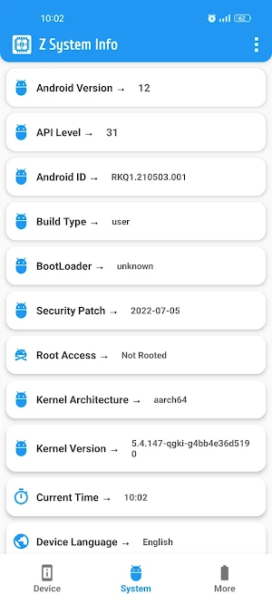 Device Info - System & HW Info Screenshot 1