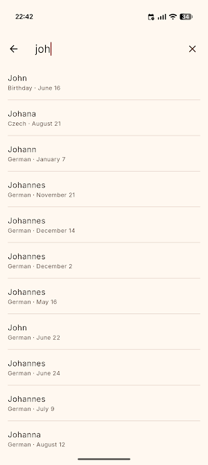 GreetApp: Birthdays & Namedays Screenshot 2
